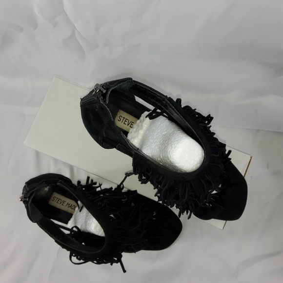 Steve Madden 🖤 "Fringly" Heel_ Black Size. 8 - Picture 3 of 8
